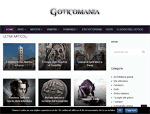 Tablet Screenshot of goticomania.it